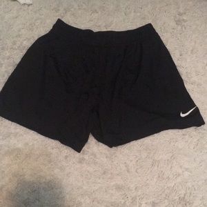Black running shorts